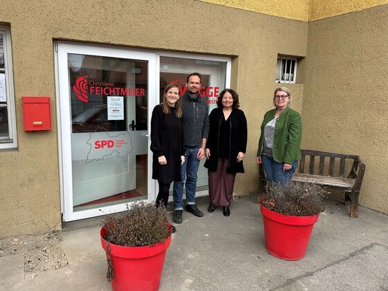 Carmen Wegge, Ronny Köhler, Ruth Müller und Christiane Feichtmeier